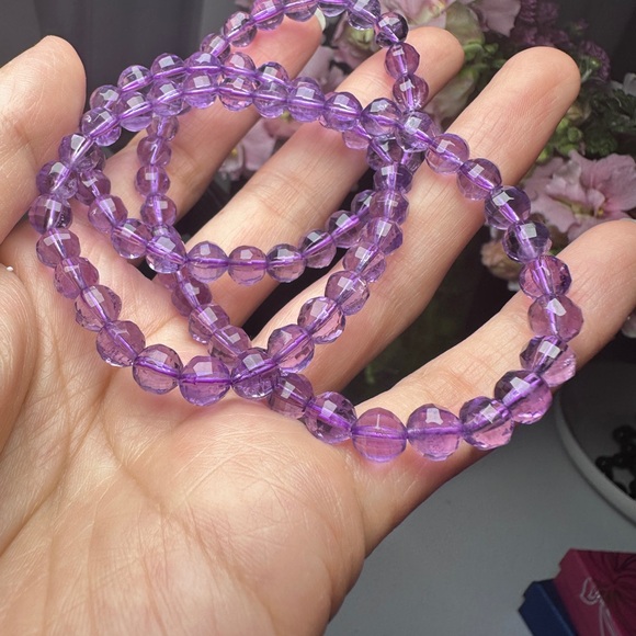 Natural Amethyst Bracelet and Ring Set - Picture 7 of 9